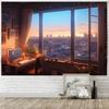 VIKAMA Landscape Background Cloth Ins Tapestry Living Room Bedroom Decoration Personalized Minimalist Style Tapestry Decoration