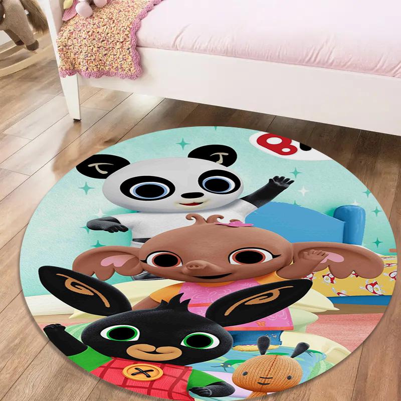 

Bing Bunny Round Area Rug,Carpet Rug for Living Room Bedroom Sofa Playroom Decor,Non-slip Floor Mat37 80cmx80cm