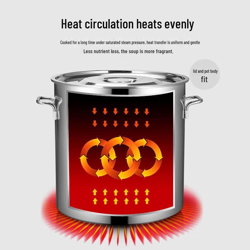 Weilili 304 Stainless Steel Commercial Soup & Storage Pot