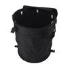 Collapsible Trash Can Reusable Oxford Cloth Portable Foldable Waste Bag with Handles for Camping Garden Black