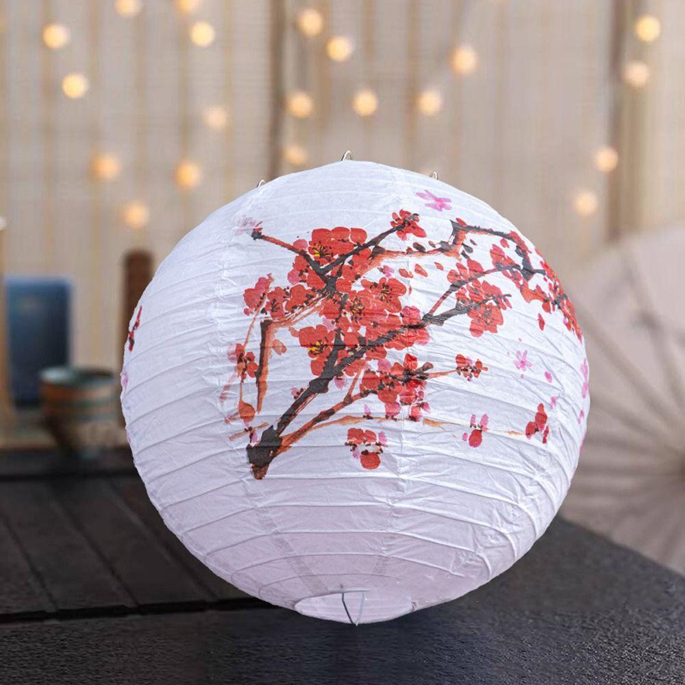 Traditional Festival Antique Lantern Luminous Round Paper Lantern  Lantern Festival