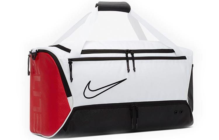 Nike Elite Basketball Duffel Bag Travel Bags White/Red BA6163-100