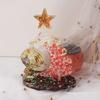 Crystal Epoxy Resin Christmas Tree Picture Frame Set Silicone Mold with Support Base for Resin Crafts Making Supplies