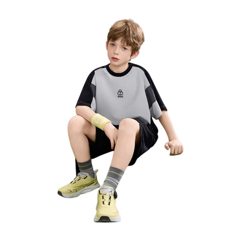 ASK JUNIOR Boys  Quick-Dry Short Sleeve T-Shirt & Shorts Set 110