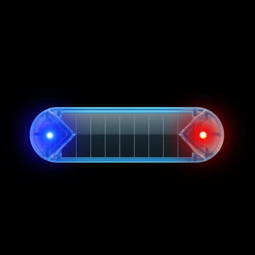 Car False Safety Light Signal Lamp Solar Simulation LED Dummy Alarm Wireless Warning Anti-Theft Warning Lamp Flashing Imitation