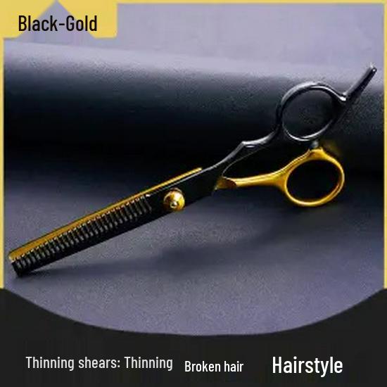 Stainless Steel Hairdressing Scissors Set: Includes Straight Edge and Thinning Scissors for Hair Cutting