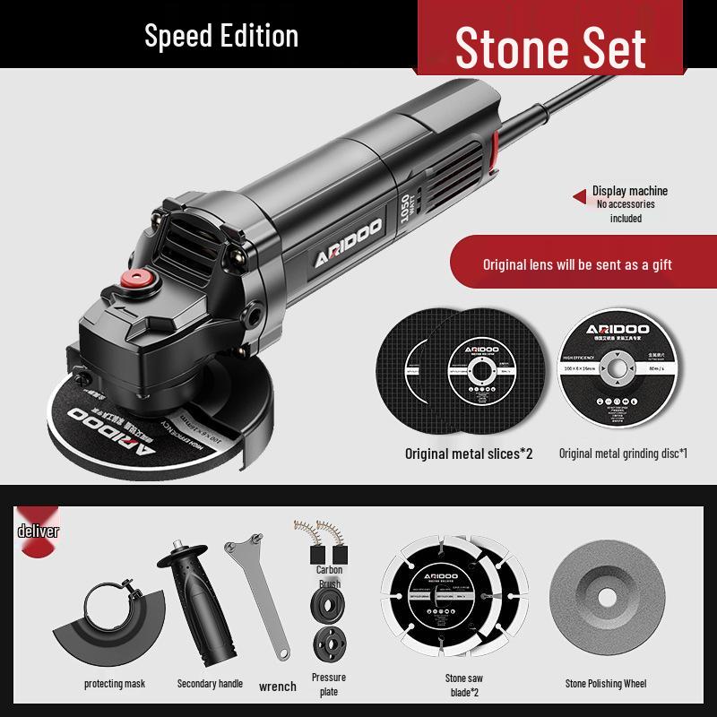 Német Multifunkcionális Sarokcsiszoló: Otthoni és ipari használatra köszörüléshez, polírozáshoz és vágáshoz.