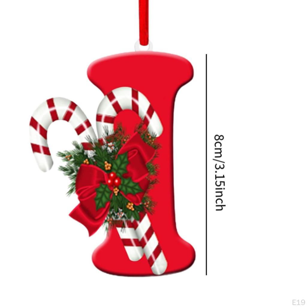 Alphabet-Christbaumschmuck für Feiertagsdekoration und Feiern