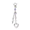 Sweet Cross Heart Bead Keychain Hanging Decorations Keyring Hanging Ornament