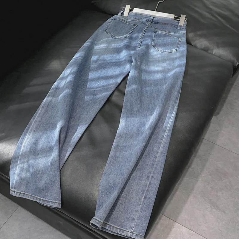 Women's High-Waist Slimming Wide-Leg Jeans - Celebrity Style, Loose Fit, Casual Streetwear