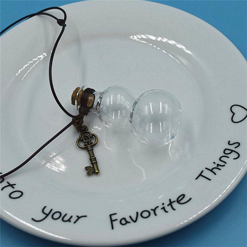 Dried Flower Essential Oil Car Pendant - High Borosilicate Glass Ball with Cork