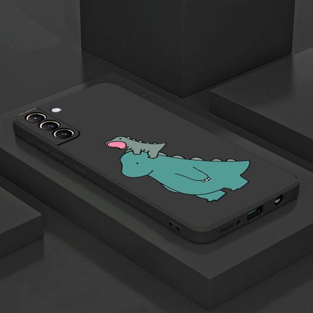 Little Dinosaur Cute Case For Samsung Galaxy S20 S22 Ultra S21 FE S10 S9 Plus Note 20 10 Lite 9 Soft Phone Cover Shell