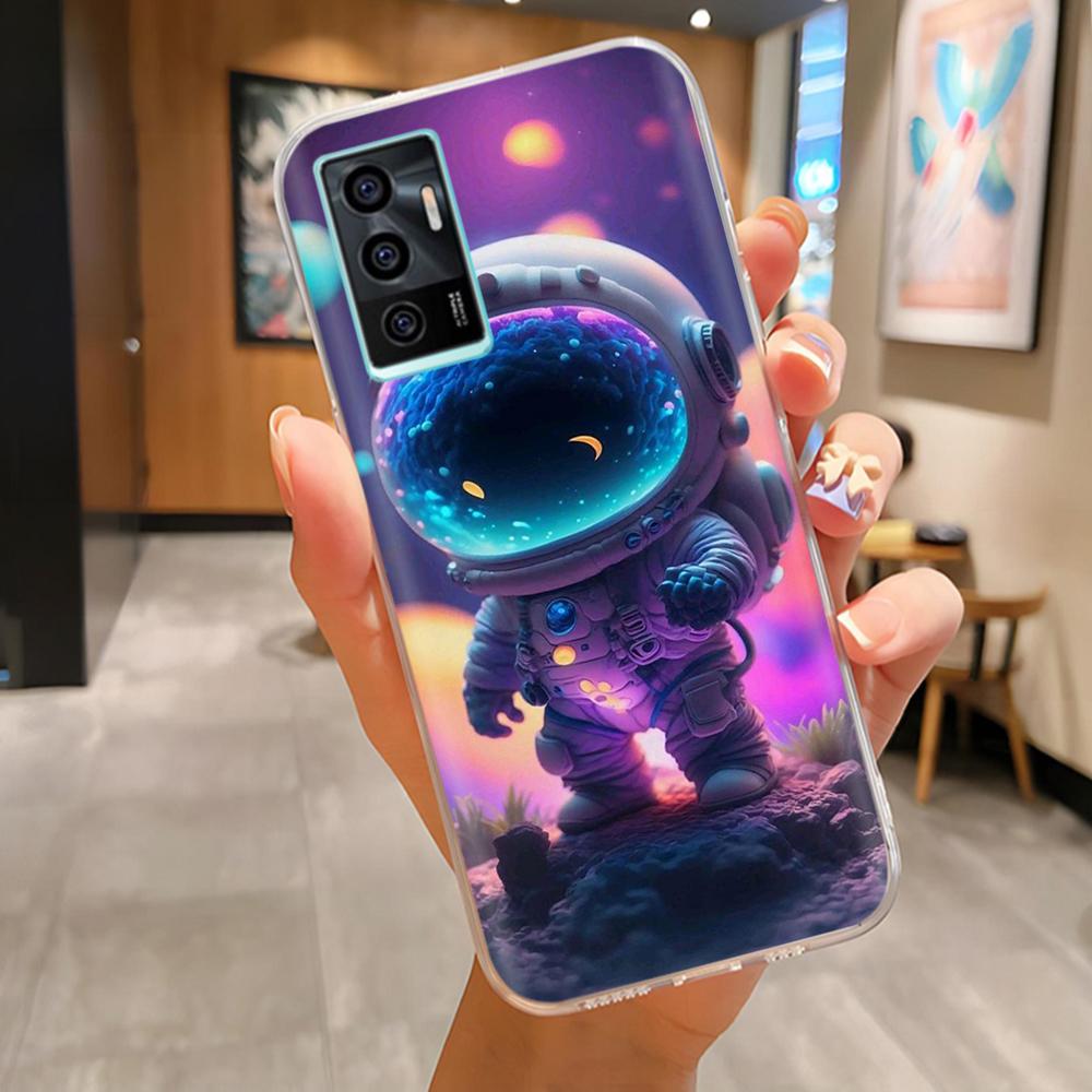 Transparente Handyhülle für Vivo V23e V23 5G V23 Pro Niedlich Weich Glatt Silikon Vollständige Abdeckung Anti-Schock Rückseite für Vivo V2130 V2132