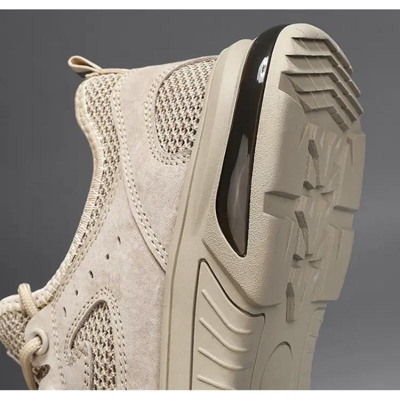 Men's Leather Casual Shoes Outdoor Breathable Sneakers for Men