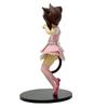Chocolate & Vanilla Cat Girl Birthday Gift Doll Ornament