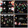 Santa Claus Christmas Tree Christmas Window Stickers Reusable Stickers Glass Stickers Christmas Wall Sticker PVC Electrostatic