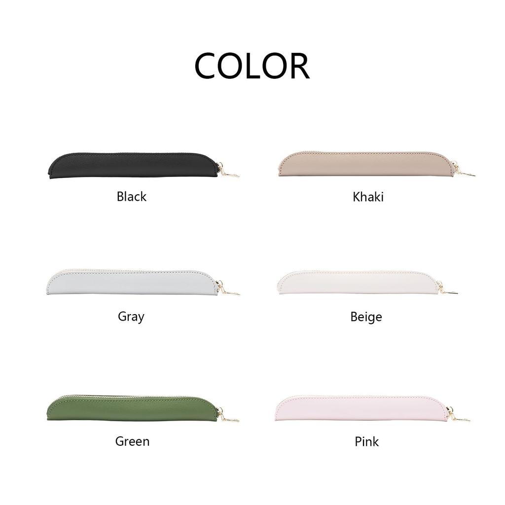 YONBEN Pure Color Simple Mini Pencil Case Polyurethane (Green, (PU))