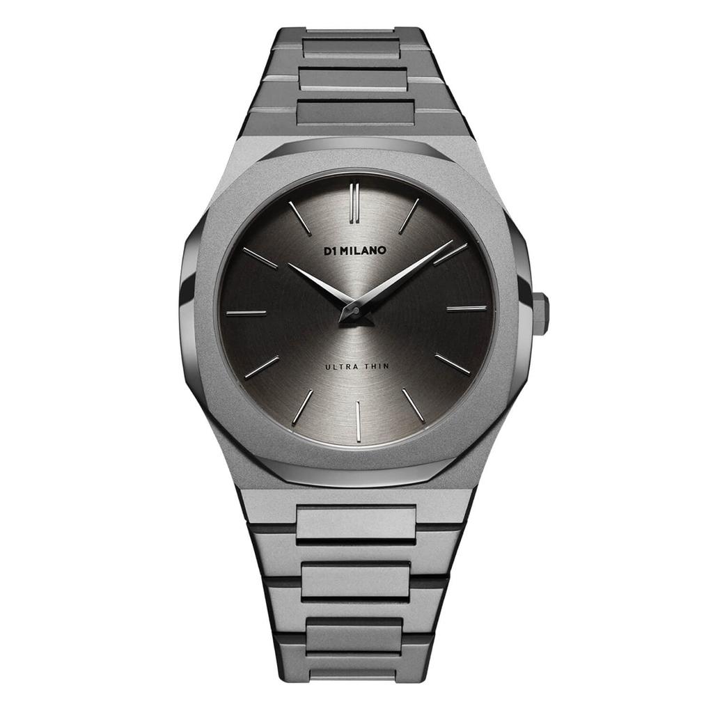 Authorized Dealer [D1 MILANO] D1 Milano Watch Men's Watch UTBJ22 [ULTRA THIN] Ultra Thin Anthracite 40mm Stainless Steel Belt Gray