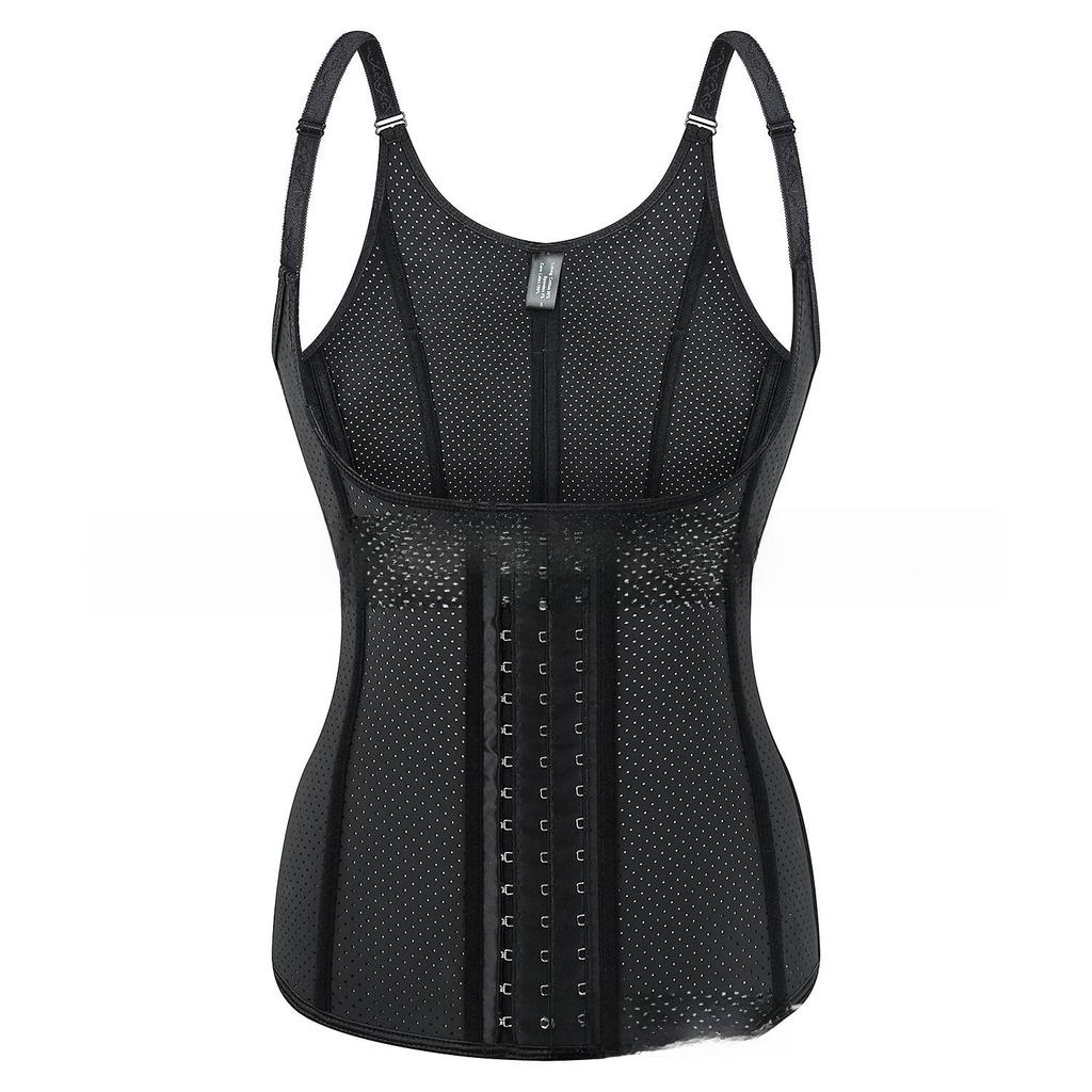 Neue Latex-Taillenformer-Weste mit 12 Stäben: Bruststütze, Körperformung, Bauchgurt.