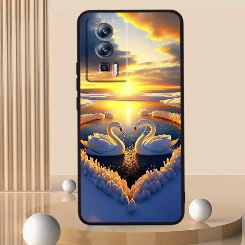

Мультяшный Аниме Утенок Чехол Для Телефона Для Xiaomi Redmi 12 13C 12C 13 10C 9T A2 9A 9C 7A Note 10S 8T 10 9 8 Pro 4G 5G Черный Redmi Note 8T