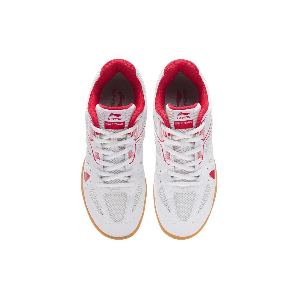 New LiNing Anti Slip Wear Resistant Low Top Training Shoes Women's White Red APTP006-2