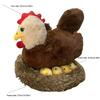 Funny Plush Chicken Toy Simulation Hen Chick Family Plush Toys Hen Shape Plush Toy  Decor