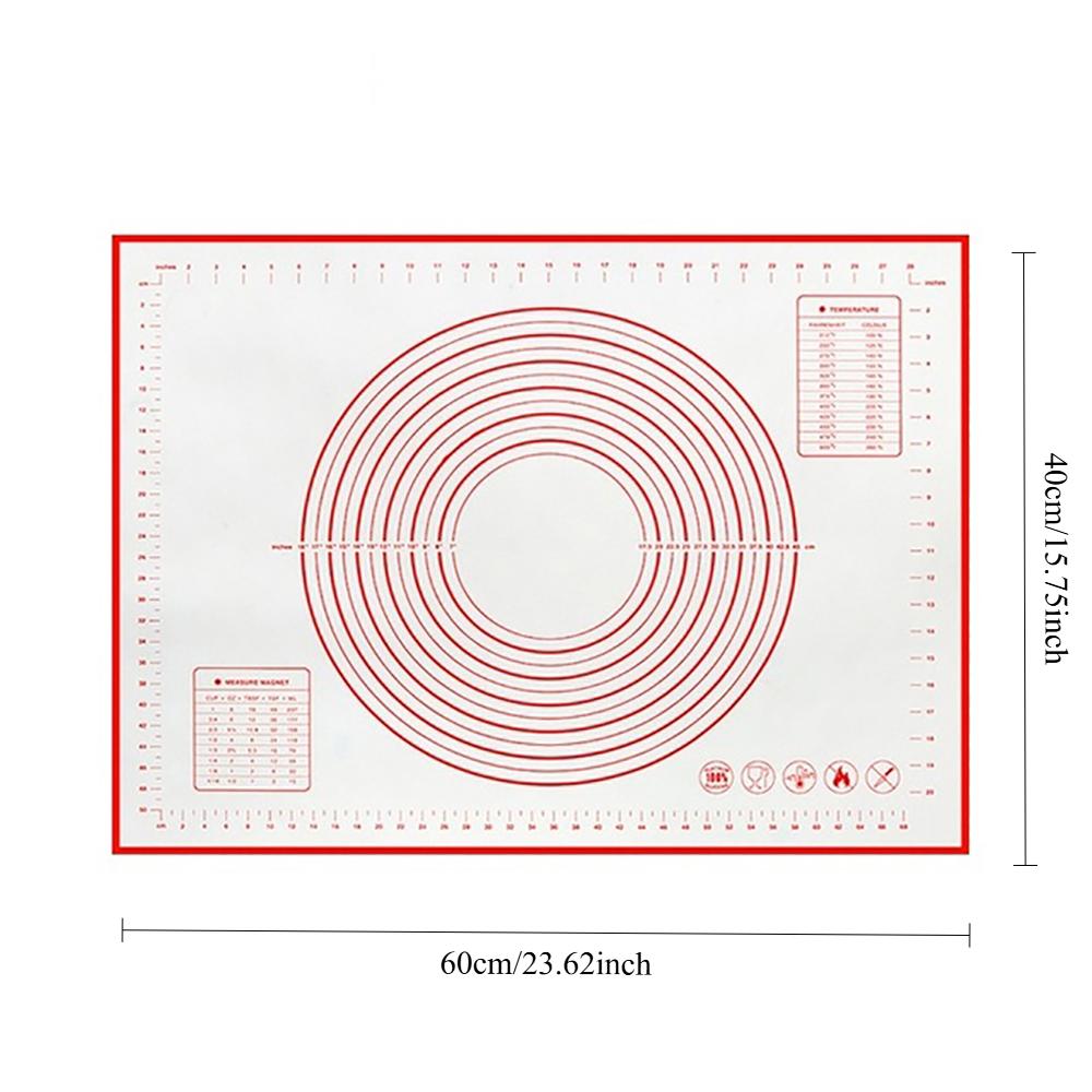 Silicone Kneading Pad Silicone Baking Mat Pastry Mats for Rolling Dough Kneading Non Slip for Fondant/Pizza/Cookies