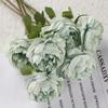 5 PEZZI Fiore Finto Rosa Occidentale Bouquet di Peonie Fiore Artificiale Rosa da Tè Accessori per Parete Floreale Matrimonio Decorazioni per la Casa Oggetti di Scena per Foto