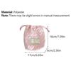 Ins  Drawstring Bag Heart Handbag Women Wallets Portable Travel Cosmetic Makeup Lipstick Storage Bag Camera Organizer