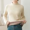 Autumn and Winter Ladies' Base Shirt Comfortable Warm Elastic Semi High Neck Base Shirt