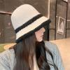 Thickened Bucket Hat Knitted Fisherman Hat Casual Ear Protection  Women Girls