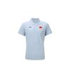 Li Ning Glory Gold Standard Series Cool Dry Hidden Button Moisture Wicking Sports Short Sleeve Polo Shirt Men Polo Shirts Sky-Blue APLW069-2