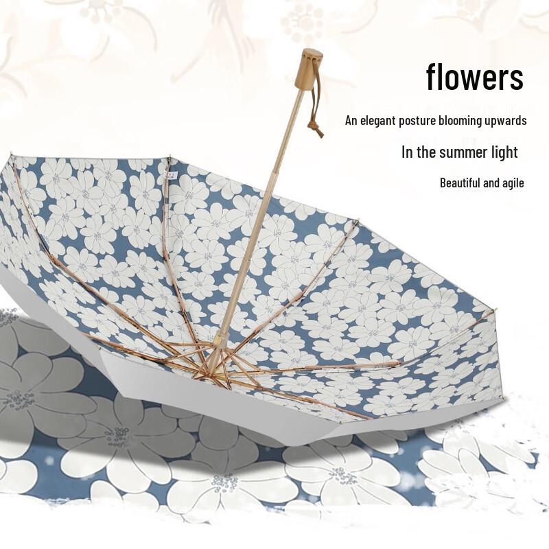 miflame Ретро-цветочный складной зонт от солнца
