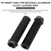 RIDERACE Bicycle Handlebars Grips TPR Rubber Ergonomic Mountain Mtb Bike Handle Bar Bmx Steering Grip Anti-skid Comfy Bar Ends