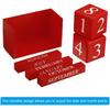 PATIKIL Vintage Wood Block Perpetual Calendar, Reble Wooden Month Date Display Blocks for Desk Office Home Decoration 6.1", Red
