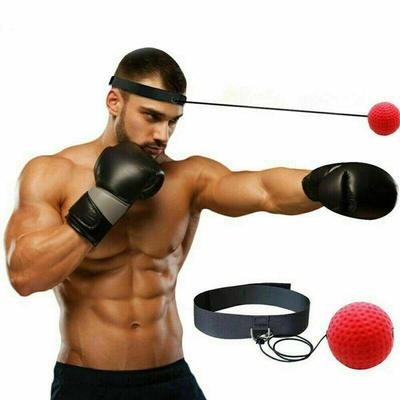 Boxerský míček na provázku Reflexní tréninkové čelenky Zlepšování rychlosti Cvičení