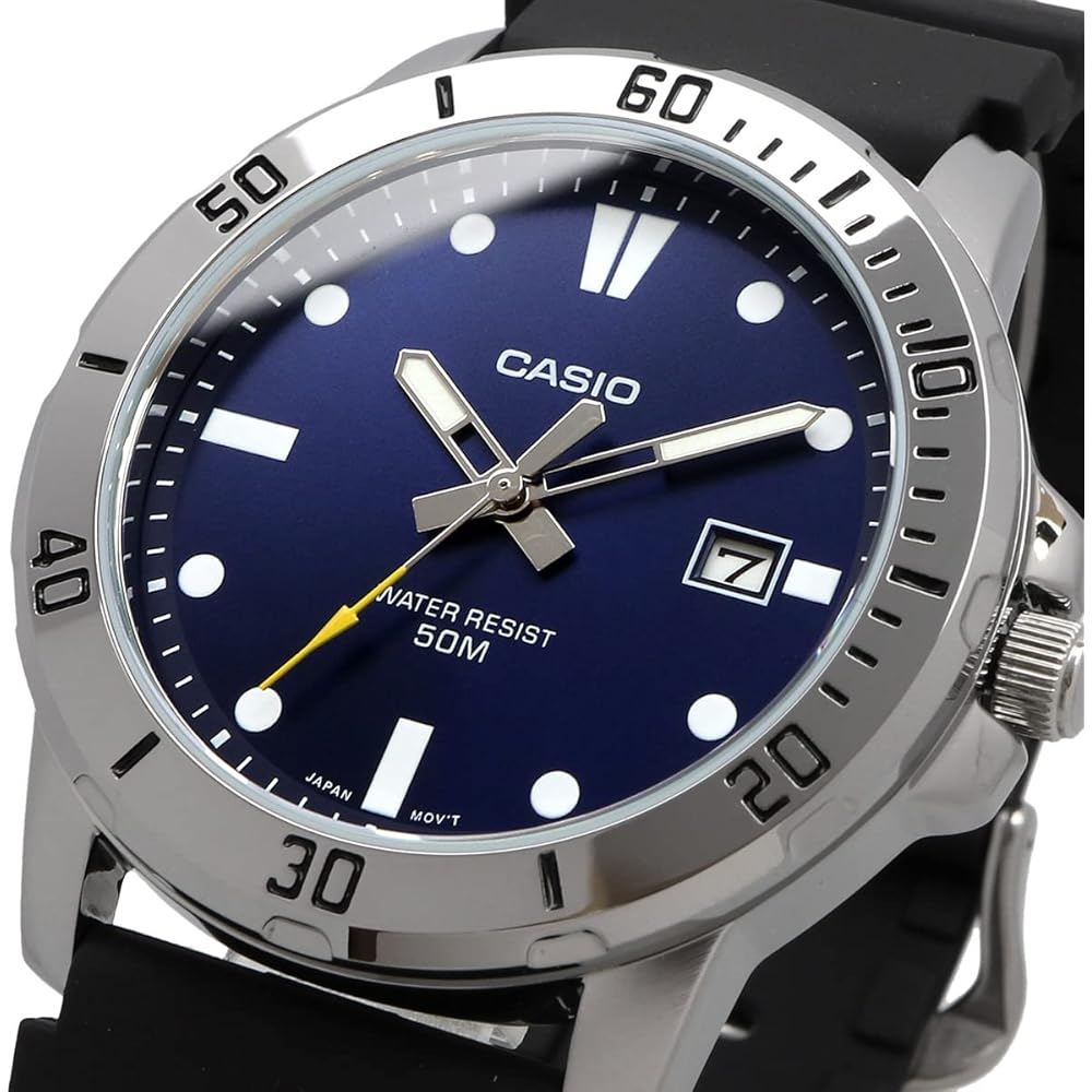 Casio Standard Analog Quartz Men's Watch MTP-VD01-2EV Military Navy Overseas Model