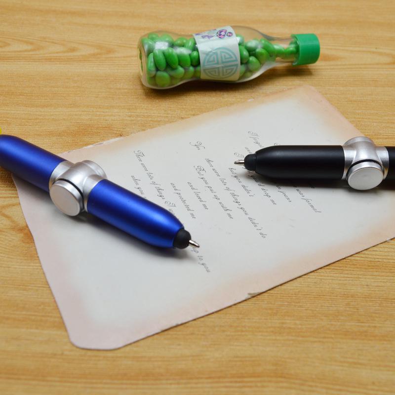 Creative Multi-Functional Fidget Spinner Ballpoint Pen with LED Light & Touch Screen Capability