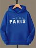 Ny höst/vinter Julbarns tryckt sport-huvtröja utomhus fritids sportkläder trendig street style sweatshirt för barn.