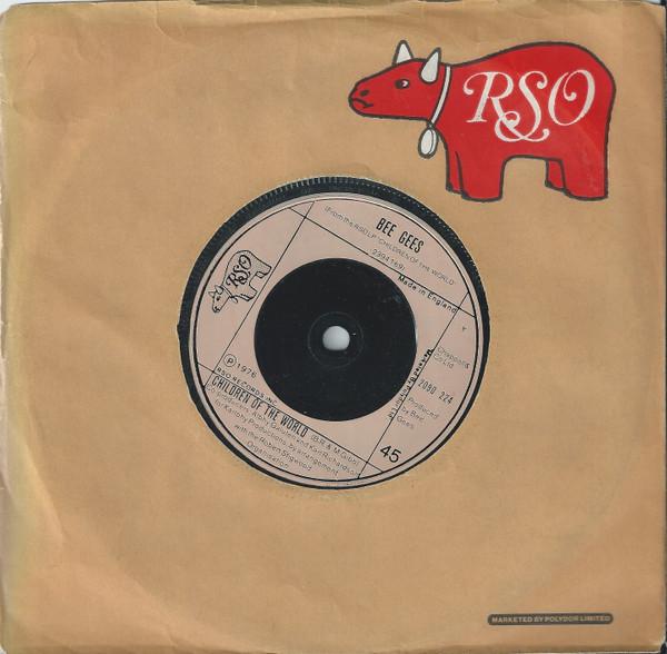 

7inch Record BEE GEES - Children Of The World 2090224 RSO 1977 UK Rock Used