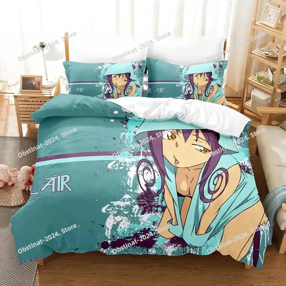 New 3D Cartoons Soul Eater Bedding Set Single Twin Full Queen King Size Bed Set Adult Kid Bedroom Duvet Cover Sets Home Textiles