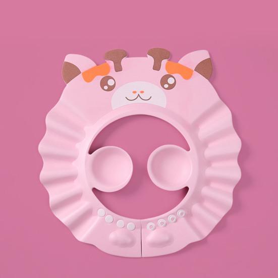 Baby Shampoo Cap Adjustable Safe Shower Bathing Cap Hair Washing Visor Hat
