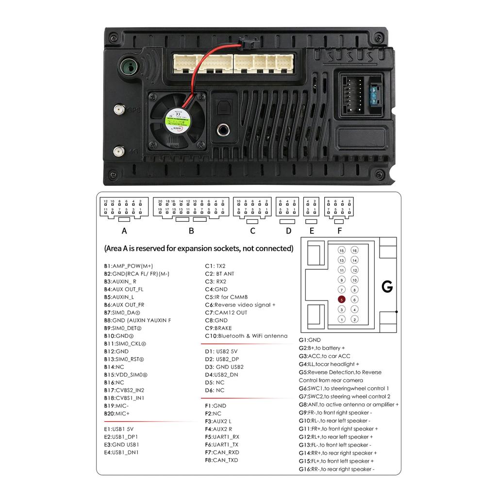 OSSURET Carplay 4G 7862 AI Intelligent Systems Android 13 Car Radio for Honda CRV CR-V 2007 2008 2009 2010 2011 Intelligent Multimedia Video Player
