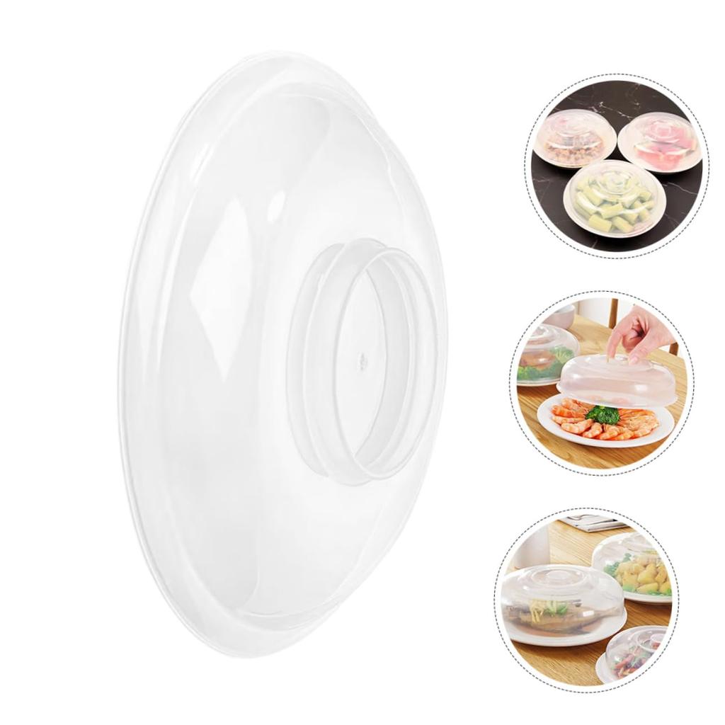 Mipcase 3-teiliger Mikrowellen-Heizdeckel, Mikrowellen-Lebensmittelabdeckung, Mikrowellenherd-Abdeckung, Mikrowellen-Geschirrabdeckung, Transparenter Kunststoff, Wiederverwendbar