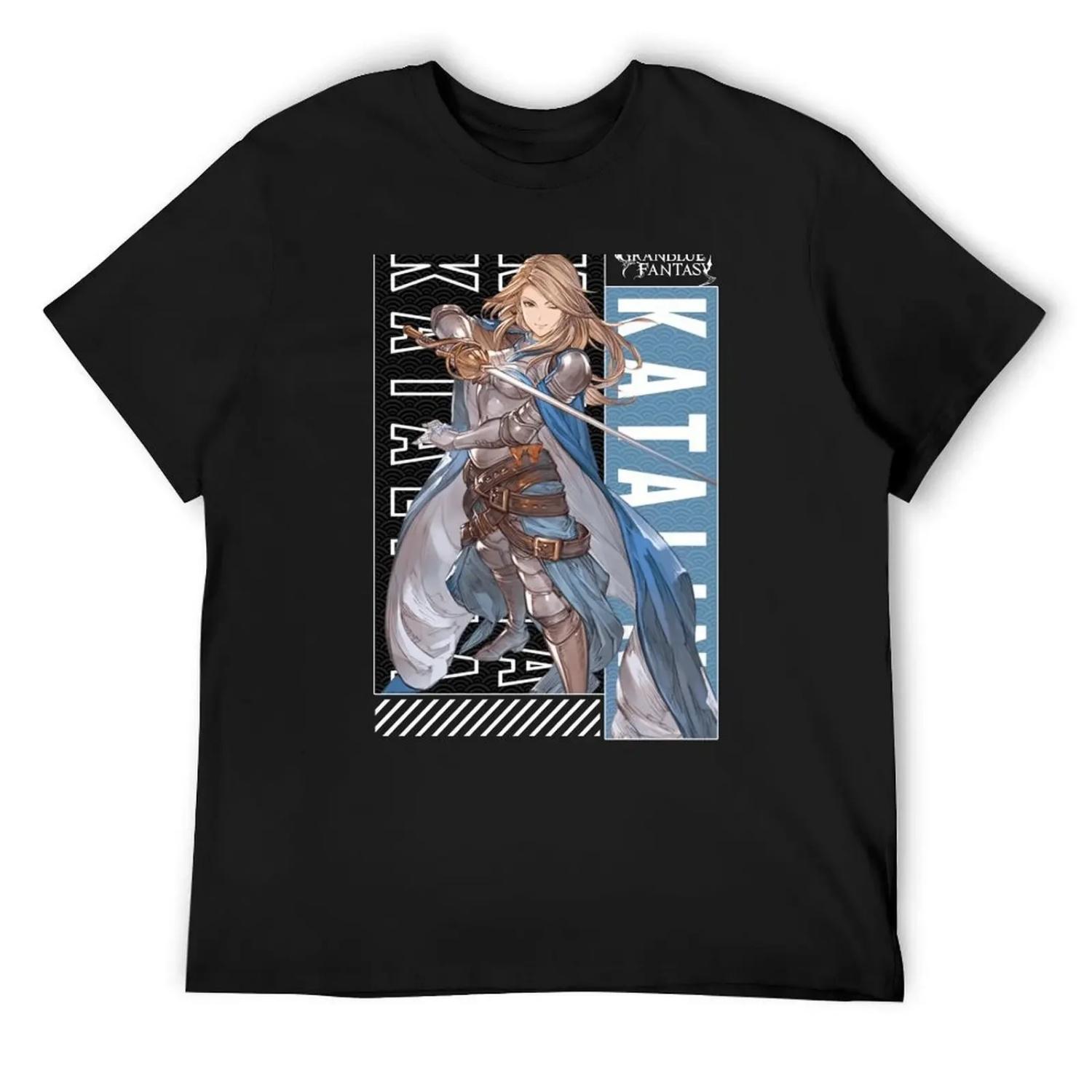 

Katalina Granblue Fantasy The Animation T-Shirt blacks football t shirt anime shirt tops mens graphic t-shirts pack XXXXXL чорний