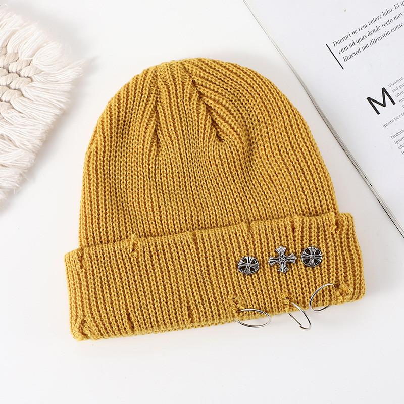Knit Hat For Men Women Fall Winter Acrylic Warm Windproof Outdoor Sports Fashion Accessory