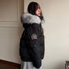 American fur collar hooded down cotton-padded clothes for women's winter new cotton-padded clothes thickened loose short cotton-padded jackets trendy