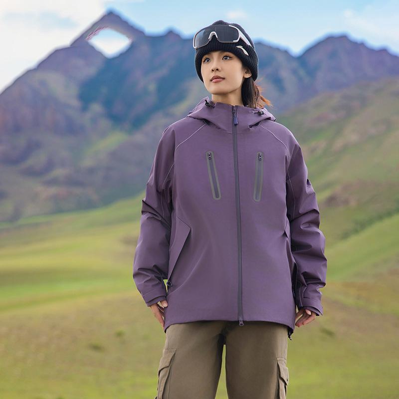 Autumn and Winter New Outdoor Three-in-one Removable Cotton Liner Windproof, Waterproof, Warm and Cold Couple Jacket