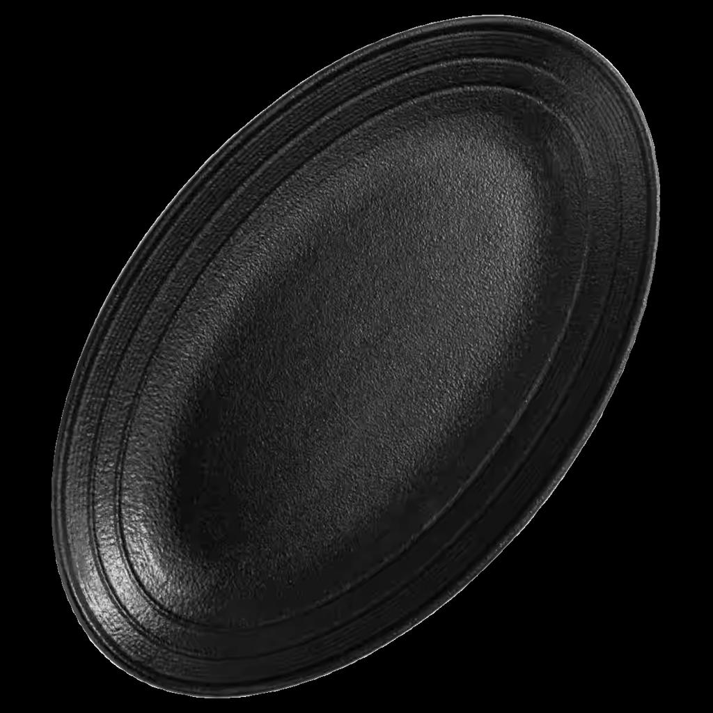 Black /White Matte Fish Plate Household Solid Color Large Capacity Oval Ceramic Vegetable Plates High End Restaurant Tableware