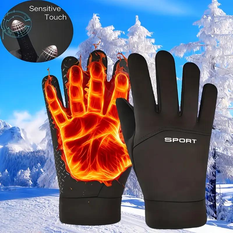 Winter Outdoor Thermal Gloves for Sports, Cycling, And Skiing, Touchscreen Gloves for Men.